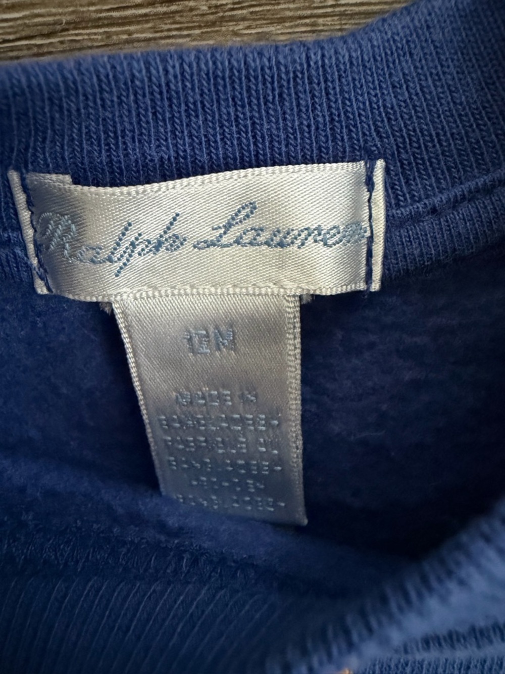 Polo by Ralph Lauren Royal Blue Polo Bear Sweatshirt - Kids - Picture 3 of 4